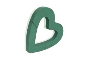 Victoria Gąbka florystyczna Serce Otwarte 38cm kpl. 2szt - Zielony