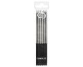 Świeczki Urodzinowe Platinum 14,5cm kpl. 6szt - Srebrny