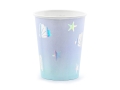 Kubek Papierowy Narwal 220ml kpl. 6szt - Błękitny