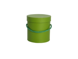 Pudełko Flower Box Papierowy Okrągły 12,7cm - Oliwkowy