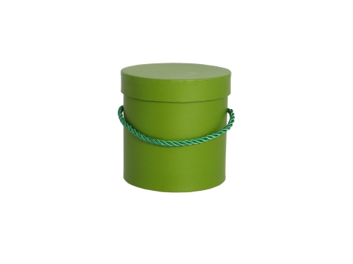 Pudełko Flower Box Papierowy Okrągły 12,7cm - Oliwkowy