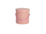Pudełko Flower Box Papierowy Okrągły 12,7cm - Różowy