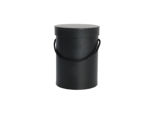 Pudełko Flower Box Papierowy Okrągły 18 x 13,5cm - Czarny