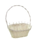 Kosz Wiklinowy Owalny Prezentowy 25cm - Jasny