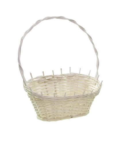Kosz Wiklinowy Owalny Prezentowy 25cm - Jasny