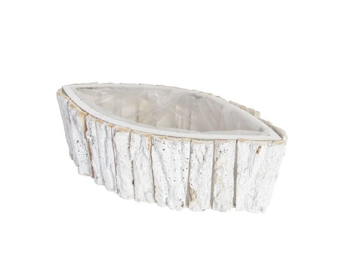 Osłonka z Kory Łezka 14 x 33cm - Biały