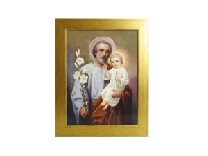 Obraz Św. Józef z Dzieciątkiem 38 x 48cm 