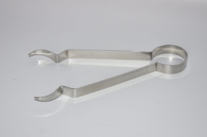 Szczypce Metalowe do Węgielków 18cm - Srebrny