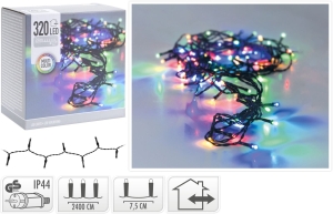 Oświetlenie LED Łańcuch 320 Lampek - Multi
