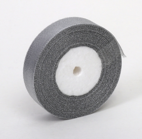 Wstążka Metaliczna 25mm 27mb - Srebrny