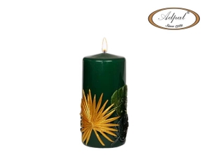 Świeca Nature Słupek 7 x 15cm - Zielony
