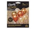 Balony Zestaw 7szt - Złoty/Miedziany