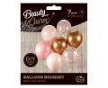 Balony Zestaw 7szt - Różowy/Miedziany