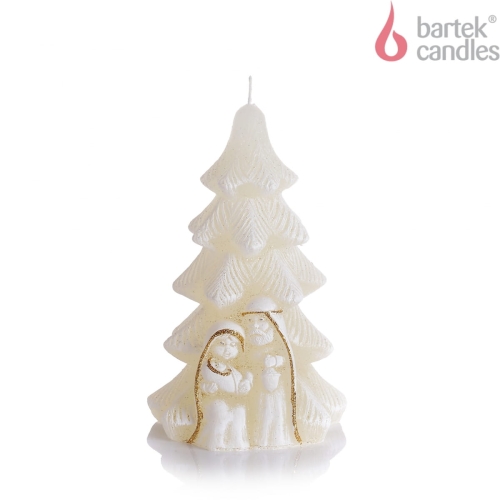 Świeca Holy Christmas Tree Choinka 8 x 15cm - Ekri