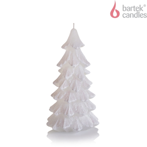 Świeca Choinka 11 x 21cm - Biały
