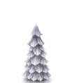 Świeca Choinka z Diodą 8 x 15cm - Szary