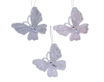 Zawieszka Motyl Plastikowy z Brokatem 10cm - 3 wzory