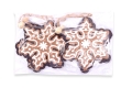Zawieszka Świąteczna z Filcu Śnieżynka 8cm kpl. 4szt - Brązowy