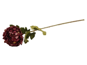 Chryzantema Sztuczna 75cm - Bordowy