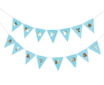 Girlanda Urodzinowa Papierowa Happy Birthday 300cm - Niebieski