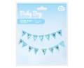 Girlanda Urodzinowa Papierowa Happy Birthday 300cm - Niebieski