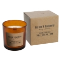 Świeca Zapachowa w Szkle Drewniany Knot 300g - Liść Laurowy/Jeżyna