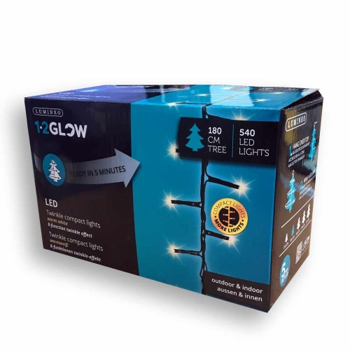 Oświetlenie LED Łańcuch 540 Lampek - Ciepły Biały