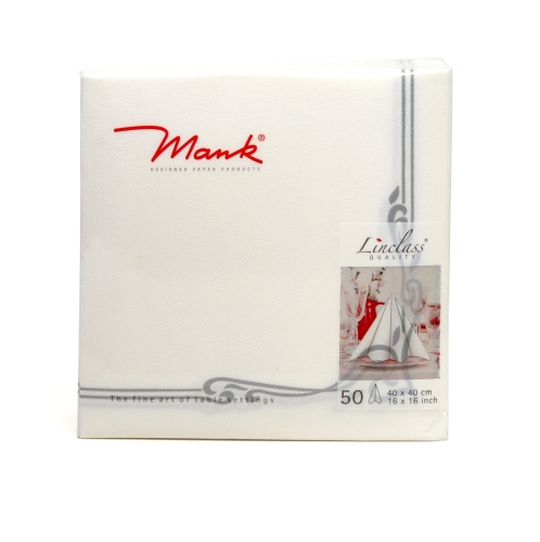 Serwetki Flizelinowe Mank Airlaid Colour Line kpl. 50szt - Srebrny