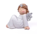 Figurka Ceramiczna Anioł LED Biały 52cm - 3 wzory 