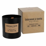 Świeca Zapachowa w Szkle Drewniany Knot 190g - Drzewo Cedrowe/Wanilia