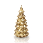 Świeca Choinka 11 x 21cm - Złoty