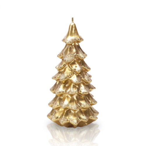 Świeca Choinka 11 x 21cm - Złoty