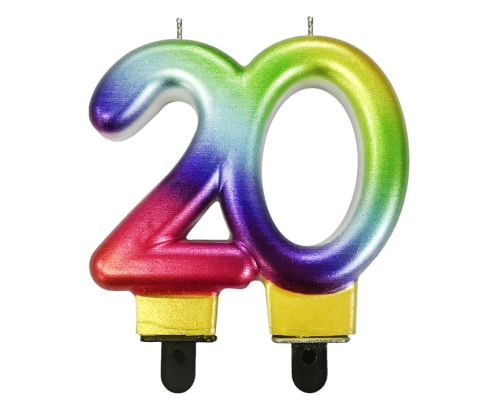 Świeczka Urodzinowa Galaxy Cyfra 20