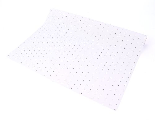 Folia Satynowa w Kropki 50cm - Biały