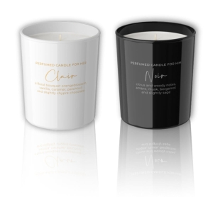 Świeca Zapachowa w Szkle For Her & For Him - 2 wzory