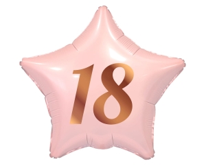 Balon Foliowy Gwiazda 18 - Różowy
