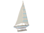 Żaglówka Drewniana 31 x 54,5cm - Naturalny