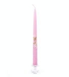 Świeca Szpic I Komunia Św. Karpatka Aplikacja 28cm kpl. 10szt - Różowy