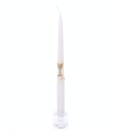 Świeca Szpic I Komunia Św. Karpatka Aplikacja 28cm kpl. 10szt - Biały