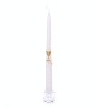 Świeca Szpic I Komunia Św. Karpatka Aplikacja 28cm kpl. 10szt - Biały