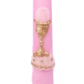 Świeca Szpic I Komunia Św. Kora Aplikacja 28cm kpl. 10szt - Różowy