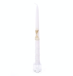 Świeca Szpic I Komunia Św. Kora Aplikacja 28cm kpl. 10szt - Biały