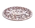 Dekoracja Wianek Drewniany IHS Brokat 25cm