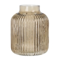 Wazon Szklany w Prążki 20cm - 3 kolory