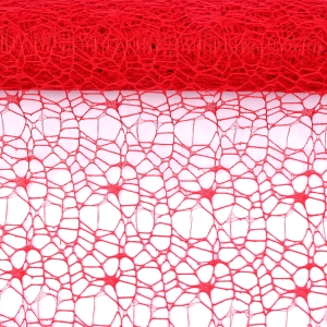 Siatka Koronkowa 50cmx4,5m - Czerwony