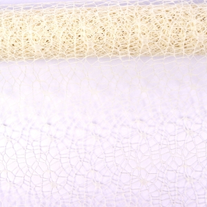 Siatka Koronkowa 50cmx4,5m - Kremowy