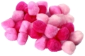 Pompony Akrylowe 2,5cm kpl. 30szt - Różowy