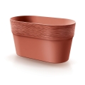 Doniczka Plastikowa Furu Owal 27,5 x 14,5cm - Miedziany