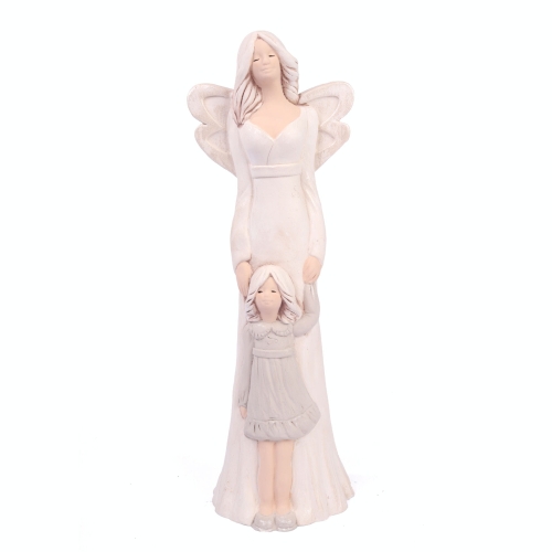 Anioł Łucja z Dziewczynką 31cm 