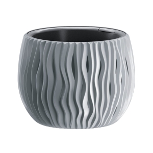 Doniczka Plastikowa Sandy Bowl 15 x 14cm - Jasny Szary